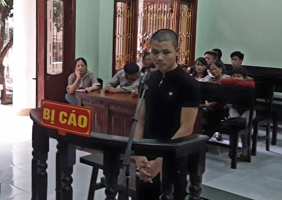 Bị cáo Quang Văn Công tại phiên tòa