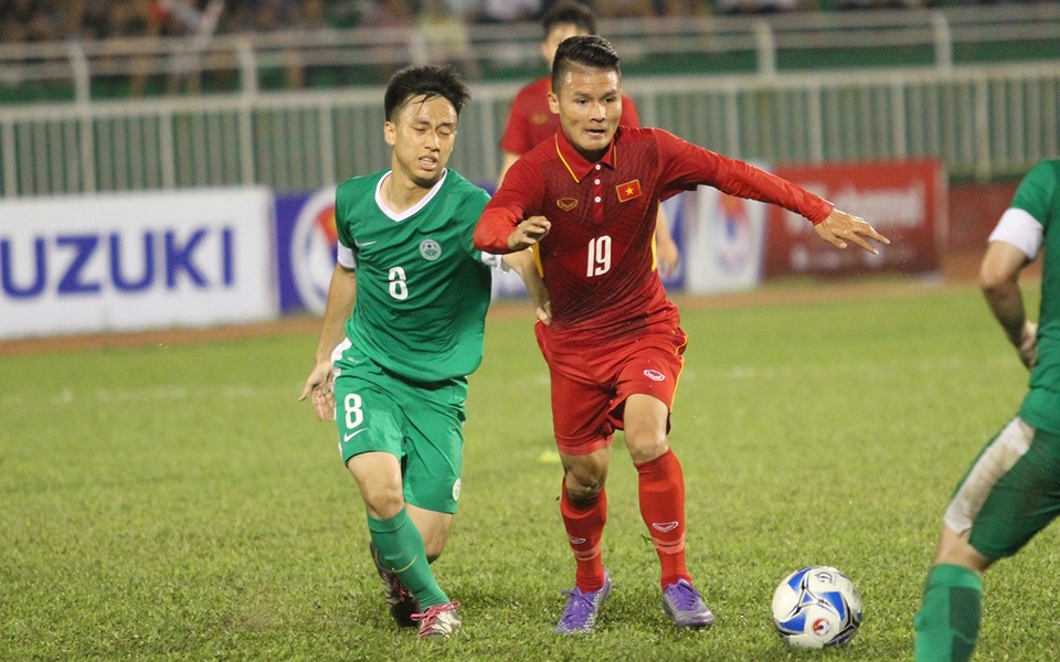 Những tài năng trẻ nào sẽ được trao cơ hội dưới thời HLV Park Hang Seo? - 1 Quang Hải (19) là một trong những cầu thủ chưa được sử dụng đúng công suất tại SEA Games 29, dưới thời HLV Nguyễn Hữu Thắng (ảnh: Trọng Vũ)