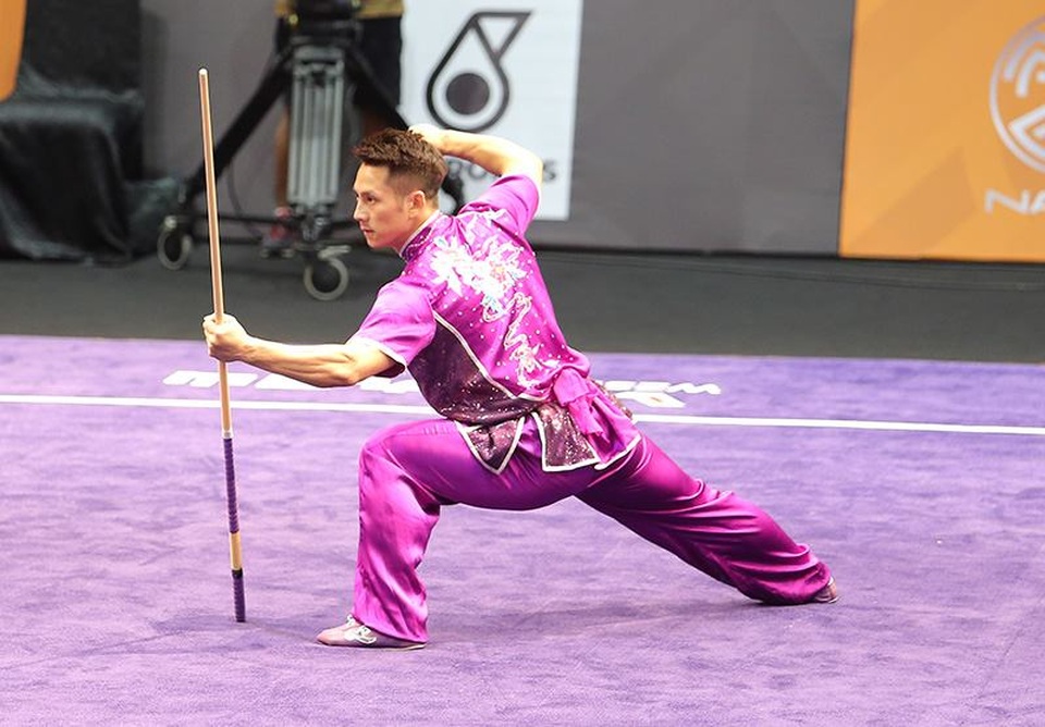 Nhật ký SEA Games ngày 20/8: Wushu, TDDC và bắn cung mang về 4 HCV - 16 
Trần Xuân Hiệp thi công thuật nam