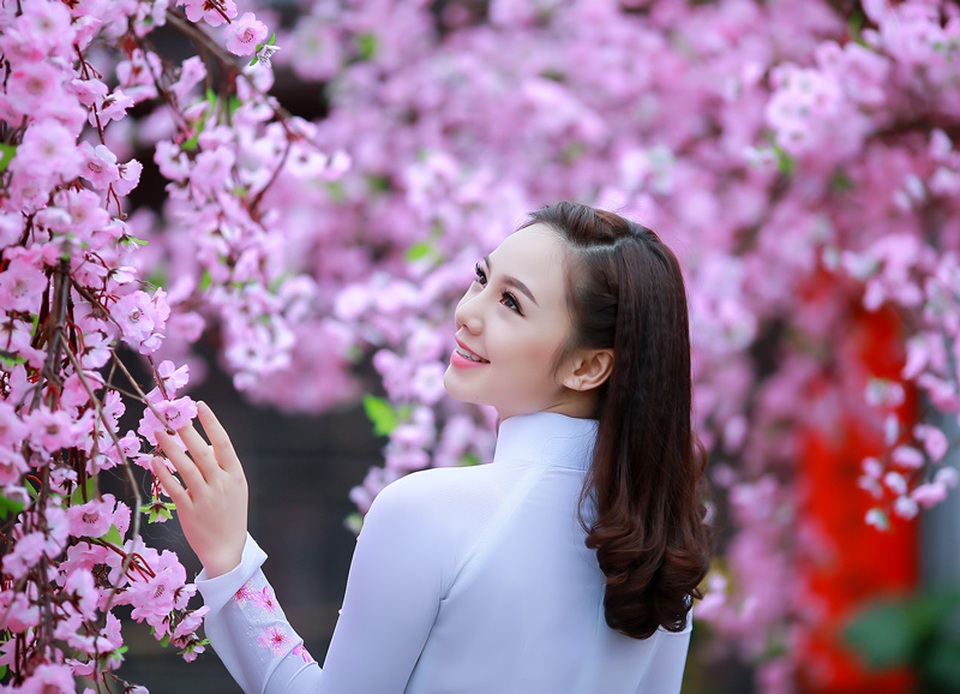 “Loa phường” Quỳnh Kool đáng yêu trong tà áo dài đón Xuân - 5 “Loa phường” Quỳnh Kool đáng yêu trong tà áo dài đón Xuân - 5