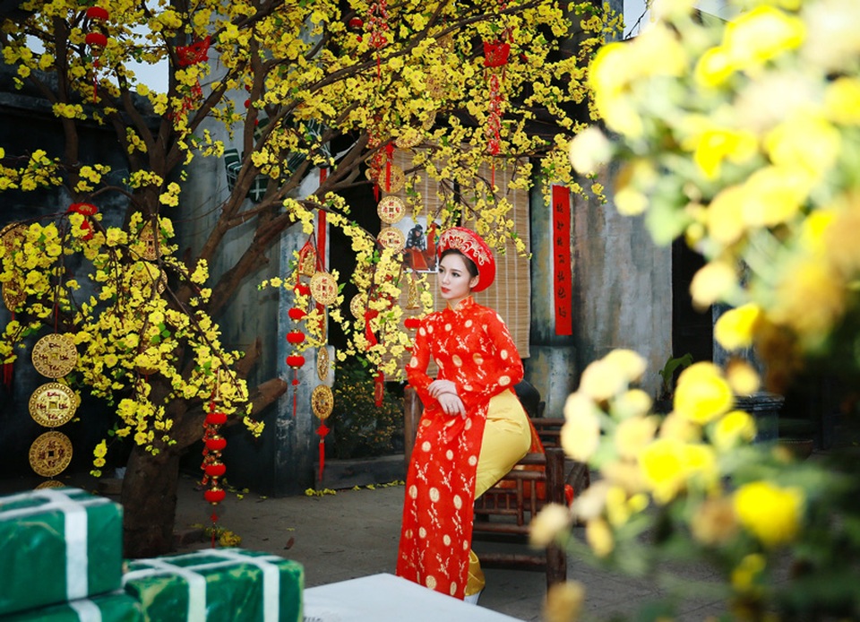 “Loa phường” Quỳnh Kool đáng yêu trong tà áo dài đón Xuân - 11 “Loa phường” Quỳnh Kool đáng yêu trong tà áo dài đón Xuân - 11