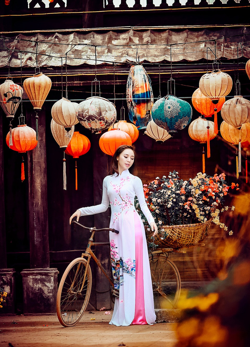 “Loa phường” Quỳnh Kool đáng yêu trong tà áo dài đón Xuân - 7 “Loa phường” Quỳnh Kool đáng yêu trong tà áo dài đón Xuân - 7