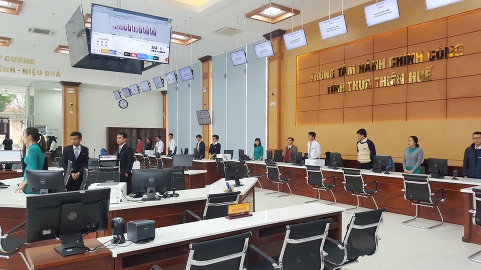 Ra mắt Trung tâm Hành chính công tỉnh Thừa Thiên Huế - 3 Sảnh trong của Trung tâm