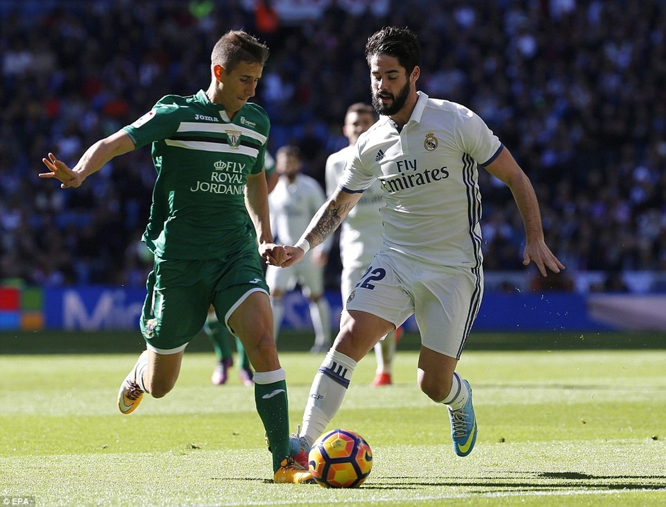 Real Madrid bứt phá trong thế “tọa sơn quan hổ đấu” - 2
Real Madrid ở đẳng cấp cao hơn hẳn Leganes