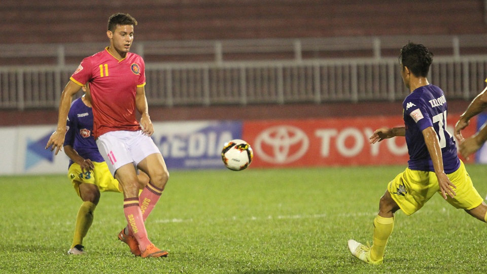 Vòng 9 V-League 2017: “Đại chiến” ở sân Lạch Tray - 3 Sài Gòn FC không nhỉnh hơn SL Nghệ An dù có lợi thế sân nhà (ảnh: Trọng Vũ)