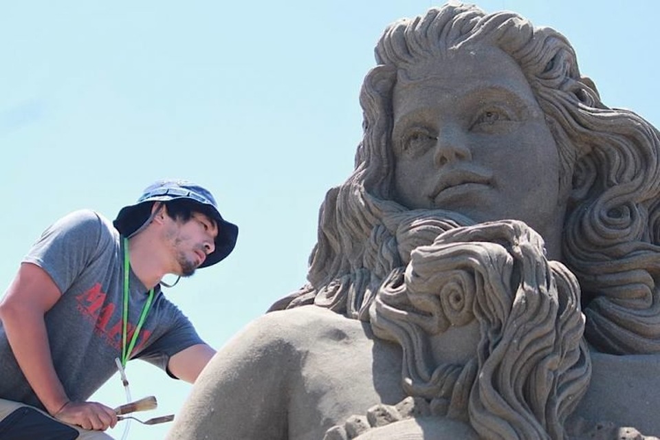 Choáng ngợp trước kiệt tác điêu khắc từ cát của nghệ sĩ Nhật Bản - 7