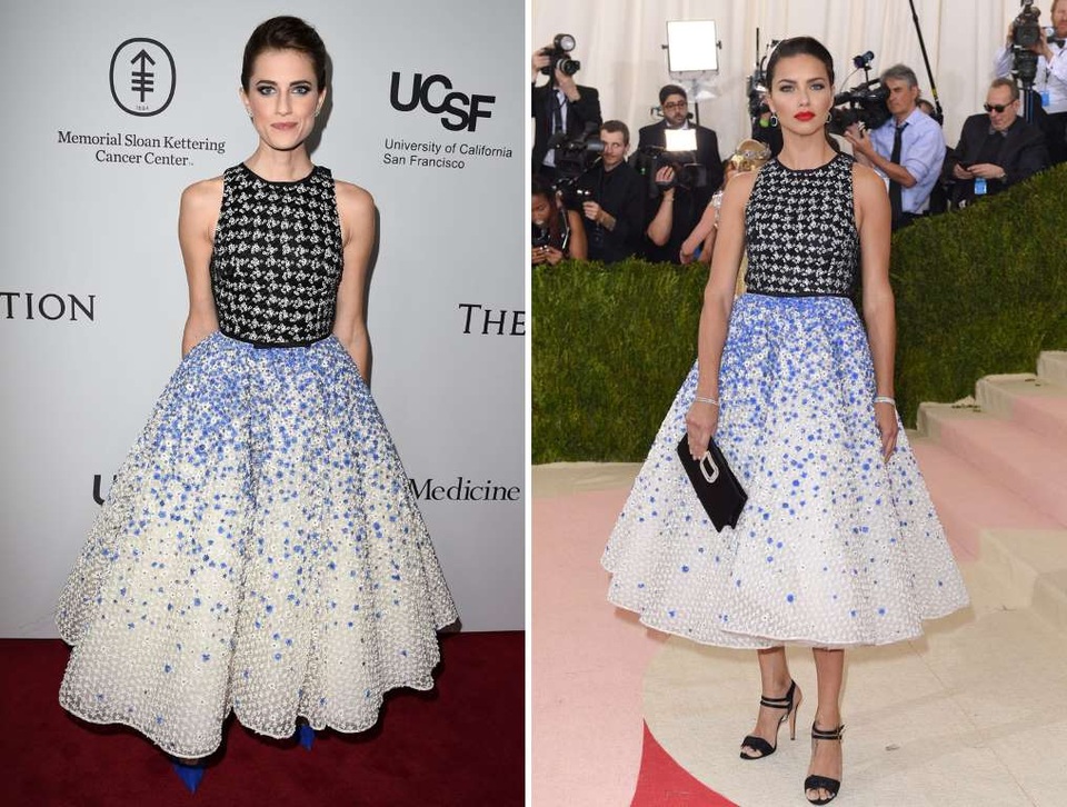 Khi sao Hollywood bị phát hiện mặc chung quần áo - 14
Allison Williams (trái) và Adriana Lima, ai giống công chúa hơn?