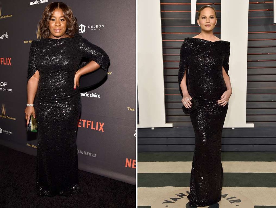 Khi sao Hollywood bị phát hiện mặc chung quần áo - 26
Uzo Aduba (trái) và Chrissy Teigen