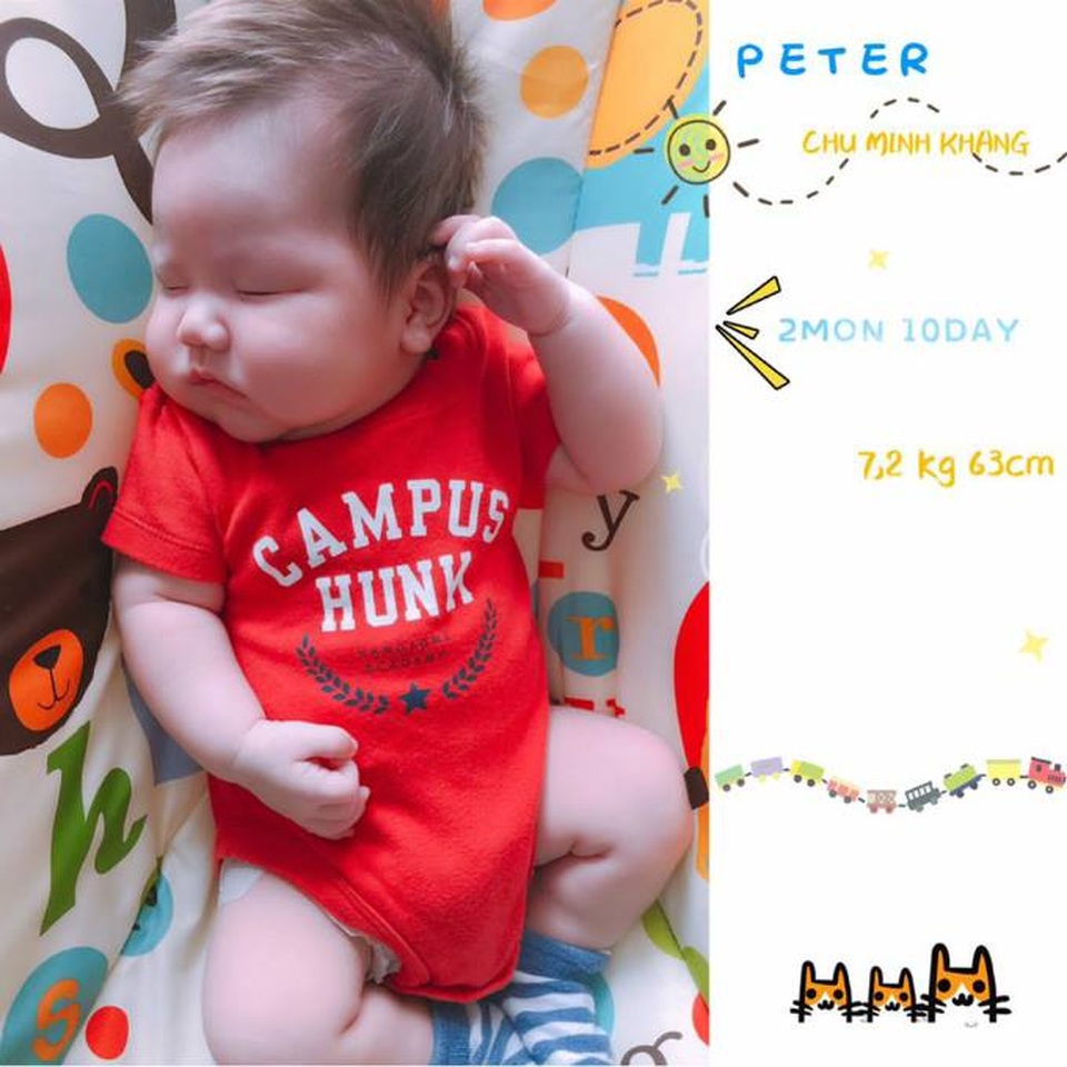 Quách Ngọc Ngoan khoe mặt mộc của người tình đại gia - 4 Tâm Tít khoe ảnh con trai vô cùng đáng yêu đang ngủ ngon. Con trai cô đã được 2 tháng 10 ngày trông rất bụ bẫm.