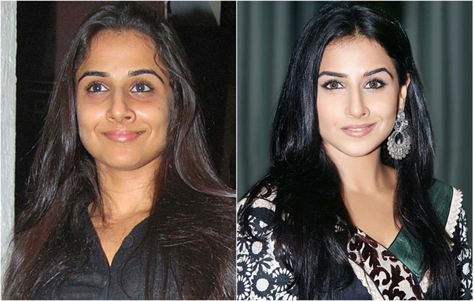 Người đẹp Bollywood khác lạ “một trời một vực” khi không trang điểm - 16
Vidya Balan