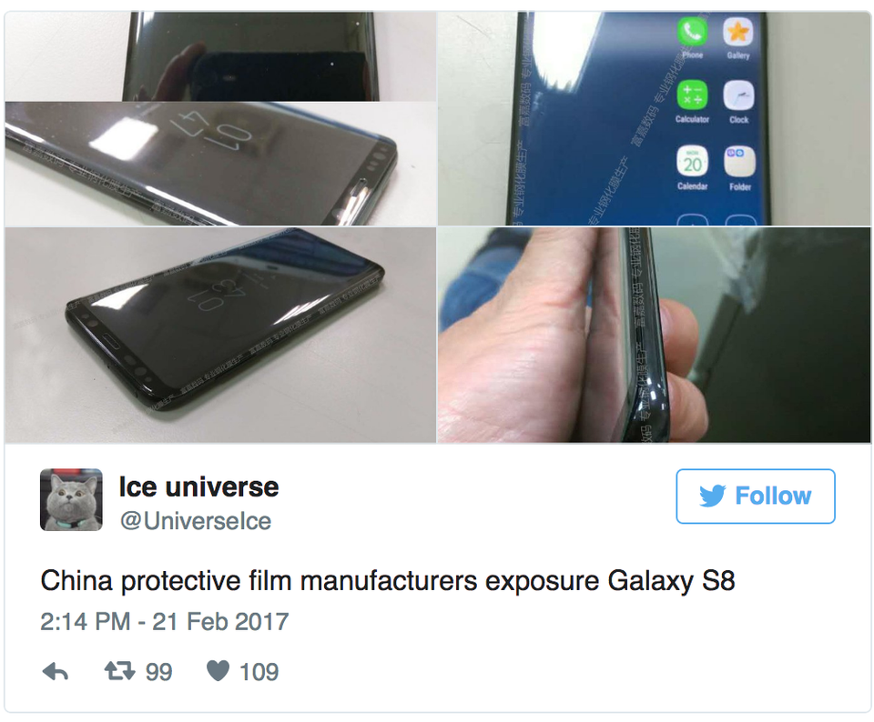 Lộ ảnh thực tế đầu tiên Galaxy S8 không có phím bấm home - 1 Lộ ảnh thực tế đầu tiên Galaxy S8 không có phím bấm home - 1