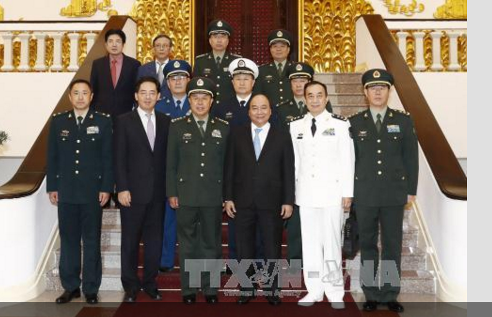 Thủ tướng Nguyễn Xuân Phúc tiếp Phó Chủ tịch Quân ủy Trung ương Trung Quốc - 2 Thủ tướng Nguyễn Xuân Phúc tiếp Phó Chủ tịch Quân ủy Trung ương Trung Quốc - 2