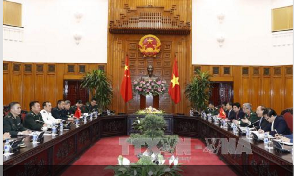 Thủ tướng Nguyễn Xuân Phúc tiếp Phó Chủ tịch Quân ủy Trung ương Trung Quốc - 1 Thủ tướng Nguyễn Xuân Phúc tiếp Phó Chủ tịch Quân ủy Trung ương Trung Quốc - 1
