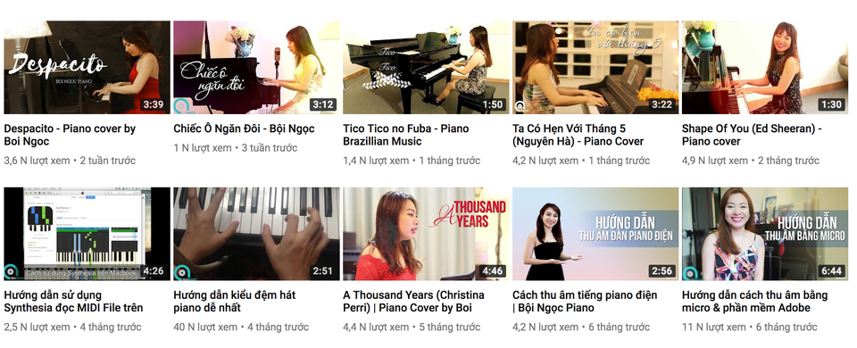Tiền kiếm trên Youtube: Nhiều hay ít? - 2 Những video là cấu nối giúp Bội Ngọc kết nối với nhiều người cùng sở thích cũng như các học trò hiện nay