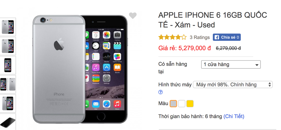 iPhone 6 về giá 5 triệu đồng, hút khách hơn iPhone 8 - 2 Giá iPhone cũ đang được điều chỉnh giảm khá nhiều