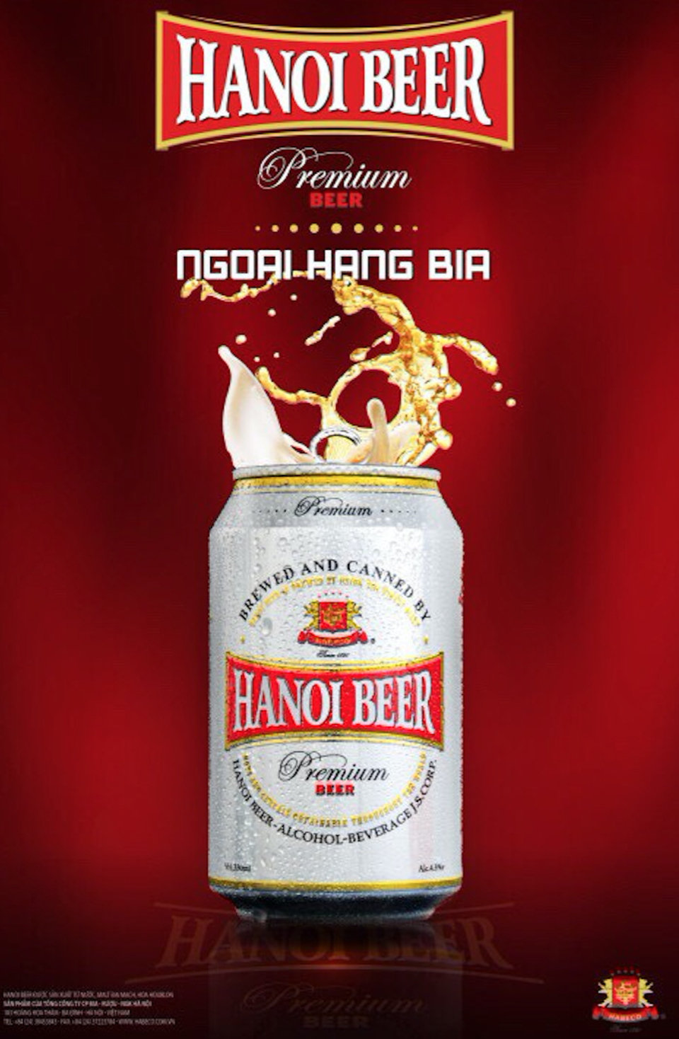 
Hanoi Beer Premium lon 330ml với diện mạo trẻ trung, hiện đại

