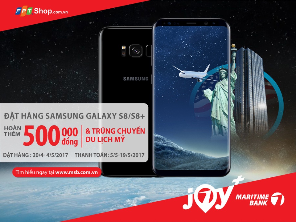 Hoàn tiền khi mua Samsung Galaxy S8/S8 Plus - 1 Hoàn tiền khi mua Samsung Galaxy S8/S8 Plus - 1