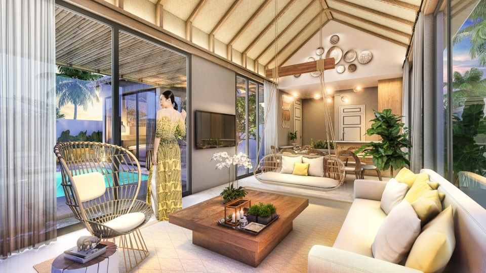 Bãi Kem - Sàn catwalk mới cho bộ sưu tập áo dài dát vàng - 4 Bãi Kem - Sàn catwalk mới cho bộ sưu tập áo dài dát vàng - 4