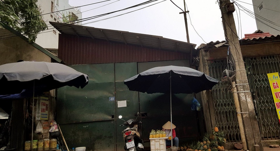 Gia đình ông Quang quản lý, sử dụng khu đất được chính quyền đánh số 40 phố Vĩnh Tuy từ nhiều năm nay.