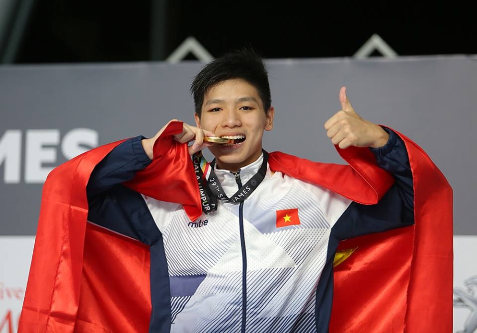 Nhật ký SEA Games 29 ngày 25/8: Kình ngư 15 tuổi Kim Sơn phá kỷ lục SEA Games - 4
Kim Sơn mới 15 tuổi khi phá kỷ lục SEA Games, , ảnh: Q.H