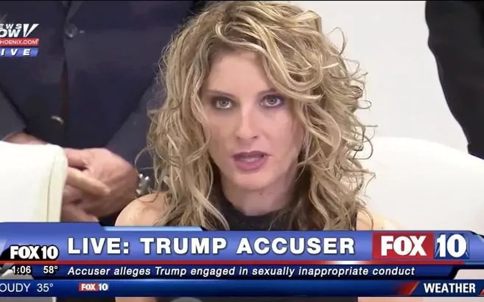 Tổng thống đắc cử Trump bị kiện trước ngày nhậm chức - 1 Bà Summer Zervos trong cuộc họp báo ngày 17/1 (Ảnh: FOX)