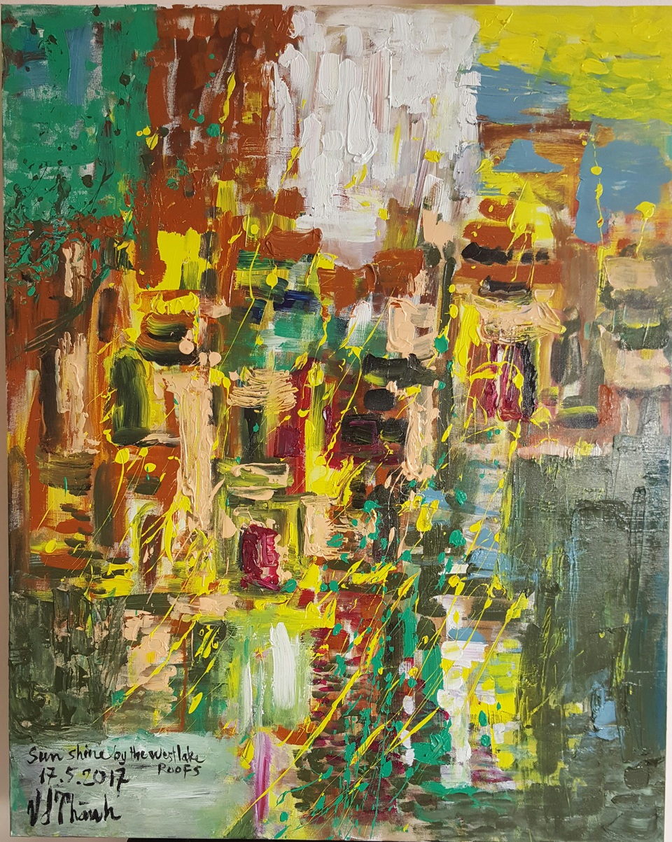 Triển lãm tranh "Hương Sắc Việt Nam" tại Romania - 8 Sunshine by the West lake.