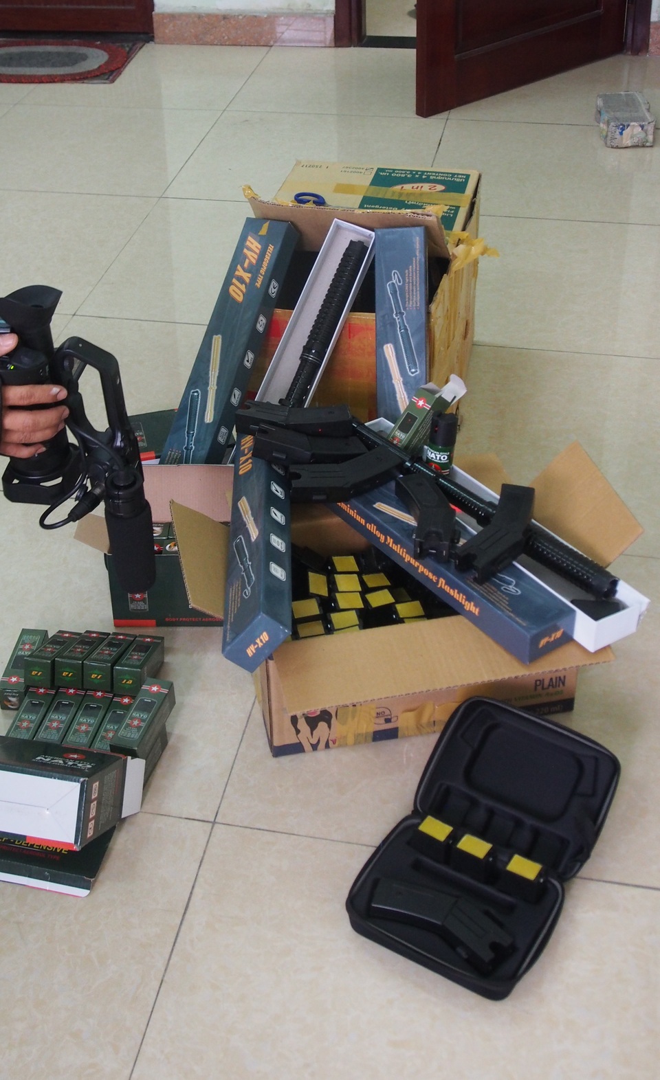 Lô hàng bị lực lượng chức năng thu giữ 