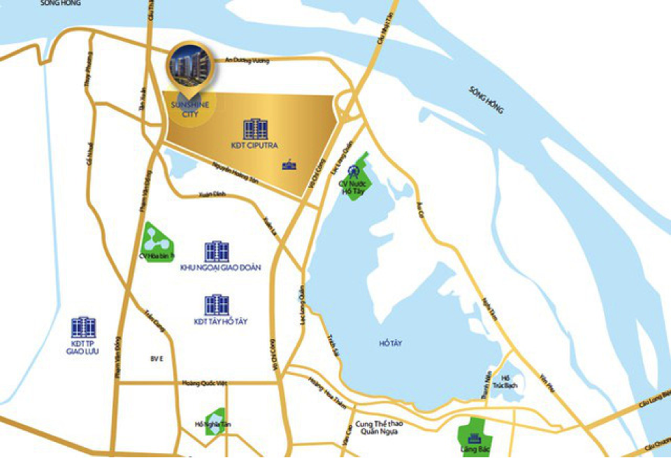 “Đột nhập” công trường dự án khủng của bất động sản Tây hồ Tây - 1
Sunshine City nằm ngay trong khu đô thị Ciputra - nơi được xem là trái tim của bất động sản Tây hồ Tây.