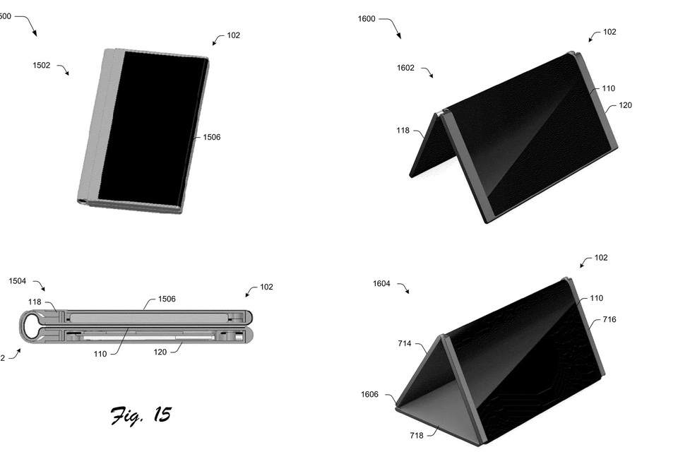 Điện thoại Surface sẽ có màn hình gập được? - 1
Bằng sáng chế mới hé lộ về chiếc điện thoại Surface.