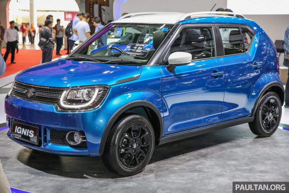 Những mẫu xe mới đáng chú ý nhất tại Triển lãm ô tô Indonesia 2017 - 7
Suzuki Ignis thu hút sự chú ý đặc biệt bởi giá rẻ. Xe có giá bán từ 139,5 triệu rupiah đến 169,5 triệu rupiah (238,5 - 290 triệu đồng), với trang bị động cơ xăng 4 xy-lanh, dung tích 1,2 lít, sản sinh công suất 83 mã lực và mô-men xoắn 113 Nm.