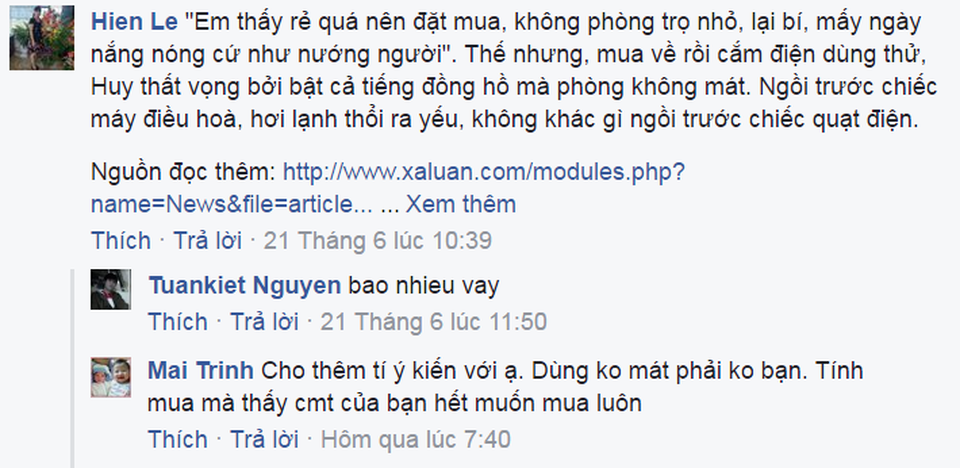 Giải mã cơn sốt điều hòa mini dùng một mùa trên mạng xã hội Facebook - 4 Không ít người dùng đã mua thử và giật mình trước sự thật đằng sau chiếc điều hòa được quảng cáo rầm rộ.