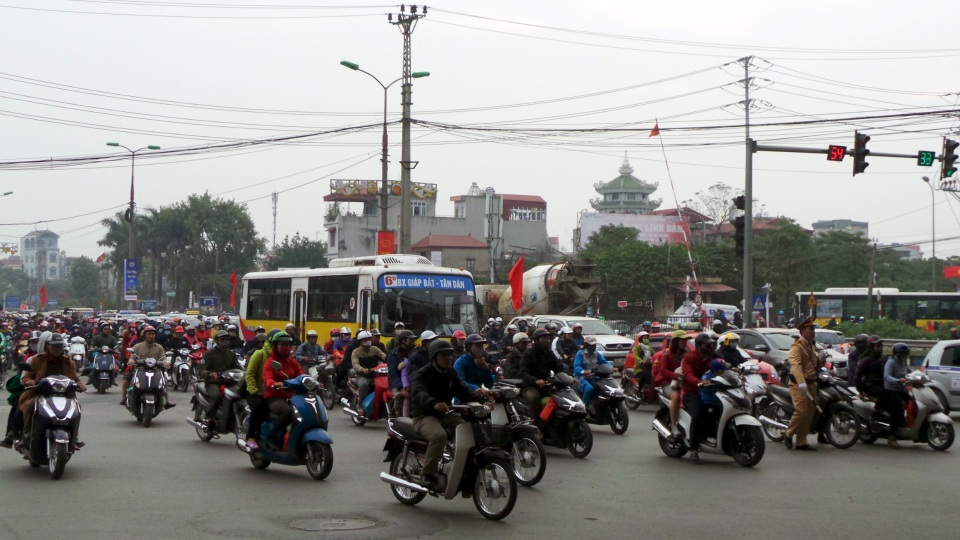 
Áp lực giao thông tại các nút gần Bến xe Nước Ngầm có phần tăng lên.
