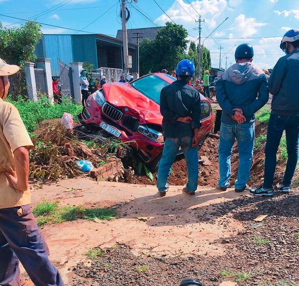 Hiện trường vụ va chạm khiến 1 người tử vong (ảnh TB)