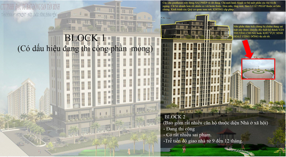 Cư dân vạch rõ những sai phạm tại dự án