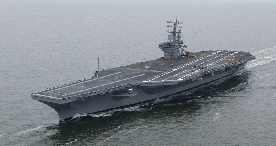 
Tàu sân bay USS Ronald Reagan của Mỹ (Ảnh: Reuters)
