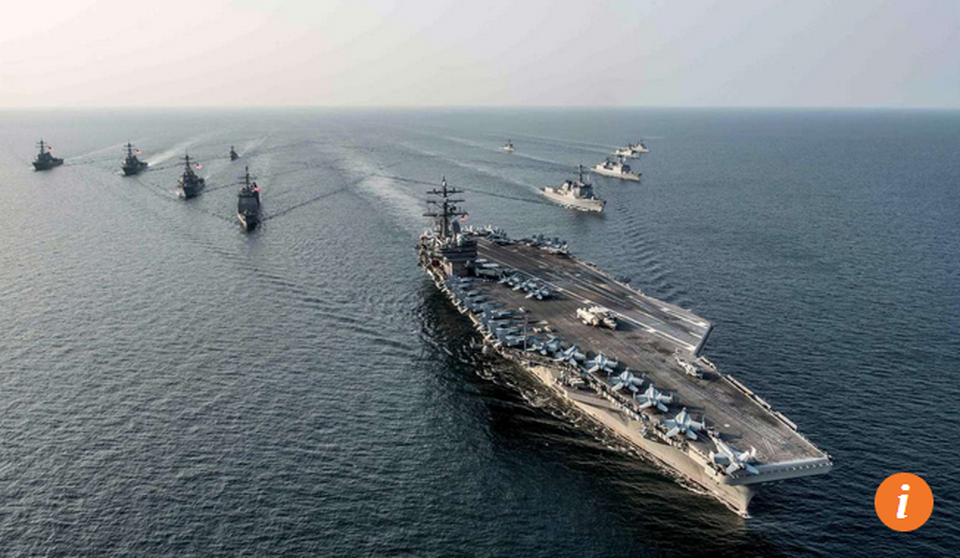 Tàu sân bay Mỹ áp sát bán đảo Triều Tiên: Chiến thuật của ông Trump - 1
Một tàu sân bay của Mỹ. (Ảnh: SCMP)