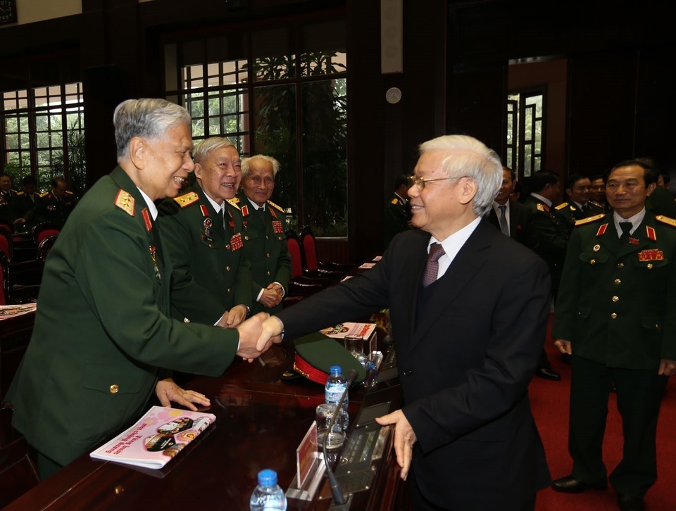 Đại hội đại biểu toàn quốc lần thứ VI Hội Cựu chiến binh Việt Nam khai mạc phiên chính thức - 1
Sáng 14/12/2017, Khai mạc trọng thể Đại hội Đại biểu toàn quốc Hội Cựu chiến binh Việt Nam lần thứ VI, nhiệm kỳ 2017 – 2022 tại Hội trường Bộ Quốc phòng, Hà Nội.