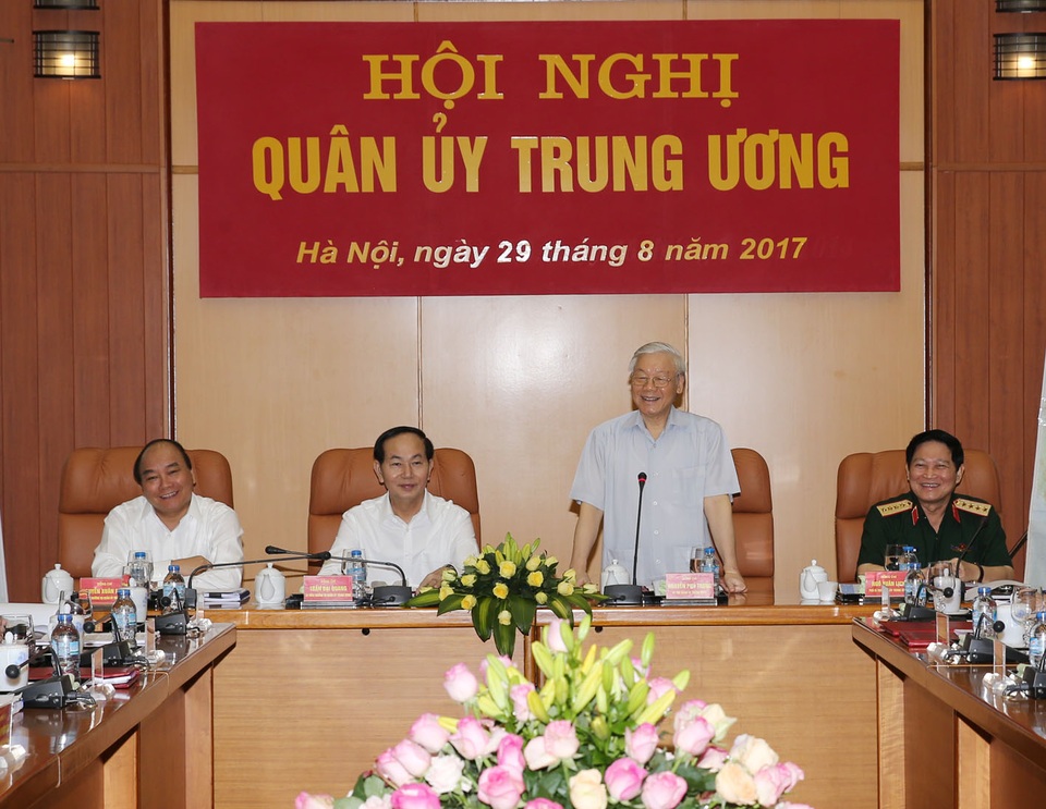Tổng Bí thư: Quân sự, quốc phòng bảo đảm không bị động trong mọi tình huống - 1
Tổng Bí thư Nguyễn Phú Trọng, Bí thư Quân ủy Trung ương chủ trì Hội nghị Quân ủy Trung ương.