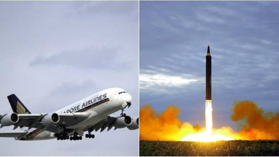 Hãng hàng không Singapore chuyển đường bay tránh tên lửa Triều Tiên - 1
Singapore Airlines đã thay đổi đường bay từ tháng 7 năm nay để tránh tên lửa Triều Tiên. (Ảnh: AFP)