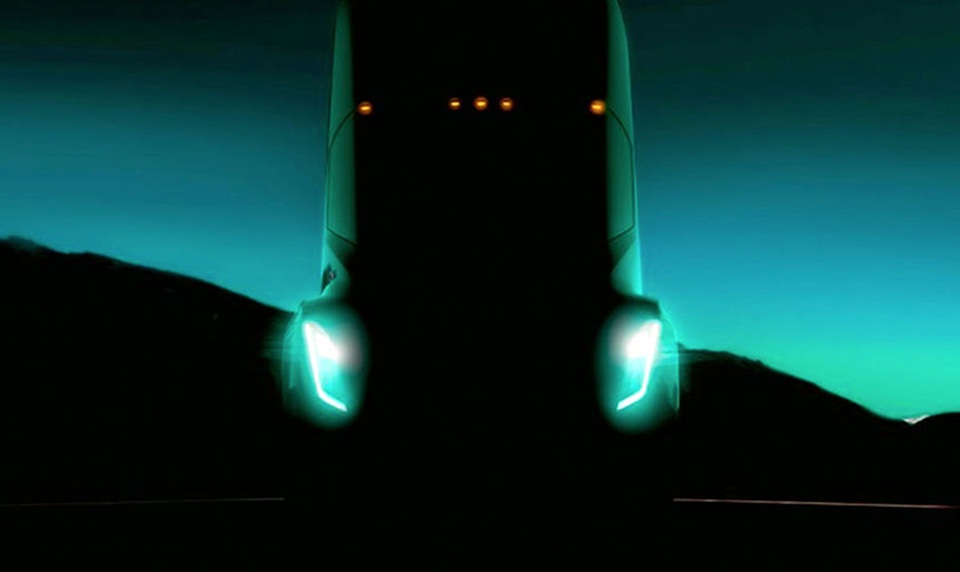 Khách đặt mẫu Model 3 tăng cao, Tesla bắt đầu biết lỗi hẹn - 1 Hình ảnh chính thức của Semi do Tesla cung cấp