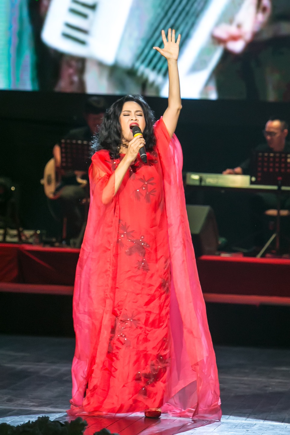 Thanh Lam, Phương Thanh nồng nàn và xúc cảm trong đêm nhạc “Màu hoa đỏ” - 4 Diva Thanh Lam hát lại Màu hoa đỏ do chính ba mình sáng tác sau khi tác phẩm này được cởi trói ở Tiền Giang.