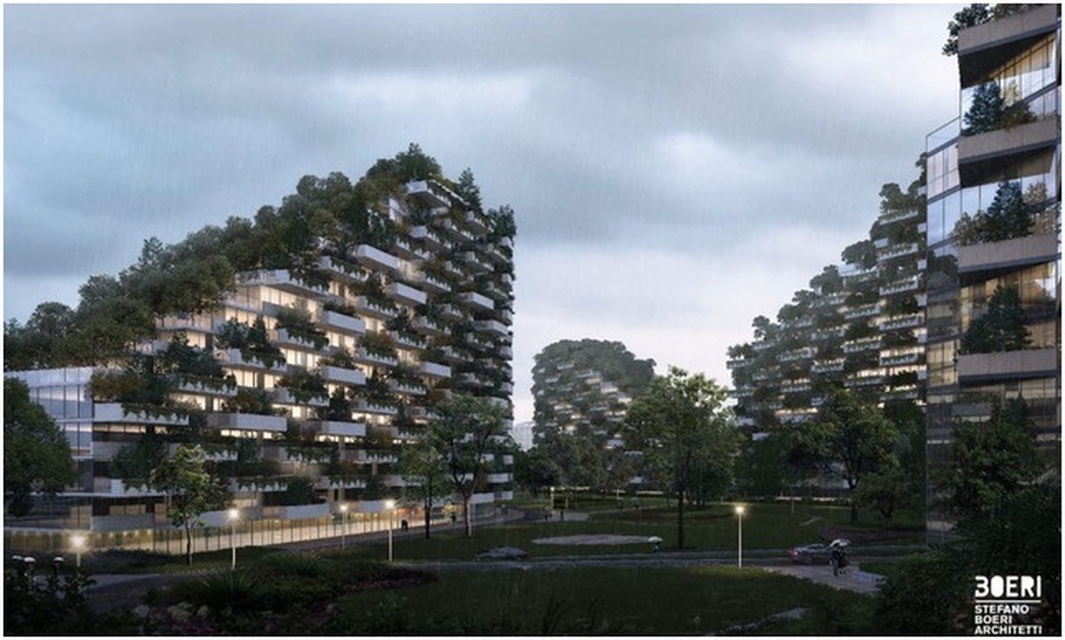 Sắp có “thành phố rừng” đầu tiên trên thế giới - 4
Thành phố cũng có đầy đủ các khu thương mại, khu dân cư, giải trí, một bệnh viện và hai trường học.