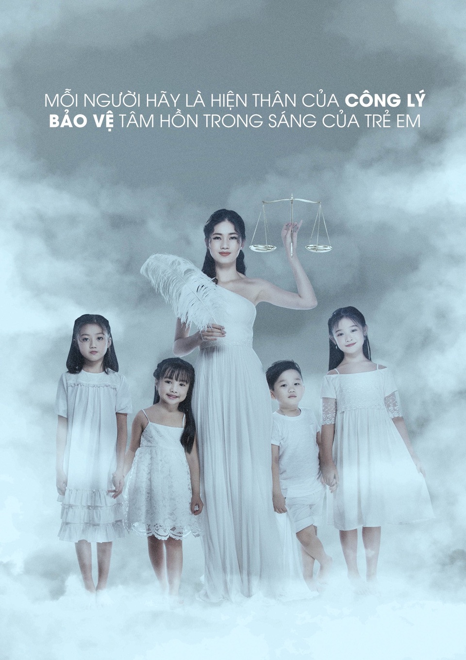 Á hậu Thanh Tú hoá thân thành Nữ thần công lý chống xâm hại trẻ em - 5