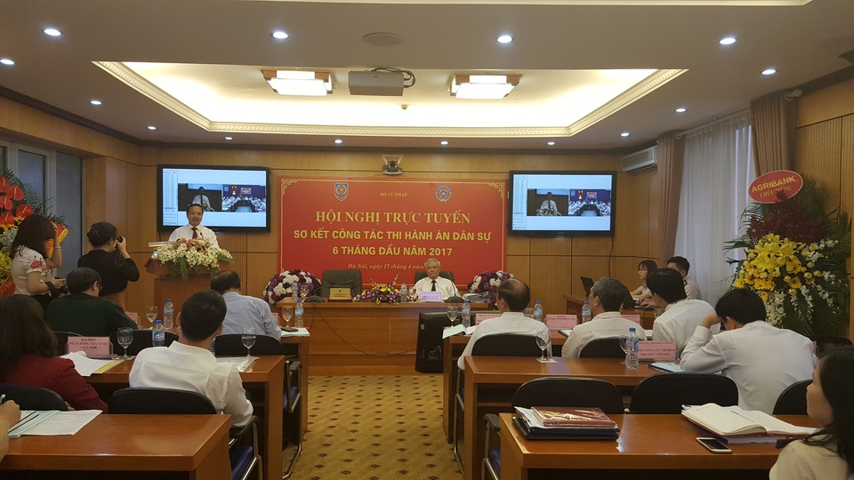 “Thi hành án các vụ tín dụng ngân hàng đạt tỷ lệ quá thấp” - 1 Hội nghị sơ kết công tác thi hành án 6 tháng đầu năm 2017 của Tổng cục Thi hành án dân sự (Ảnh: T.K)