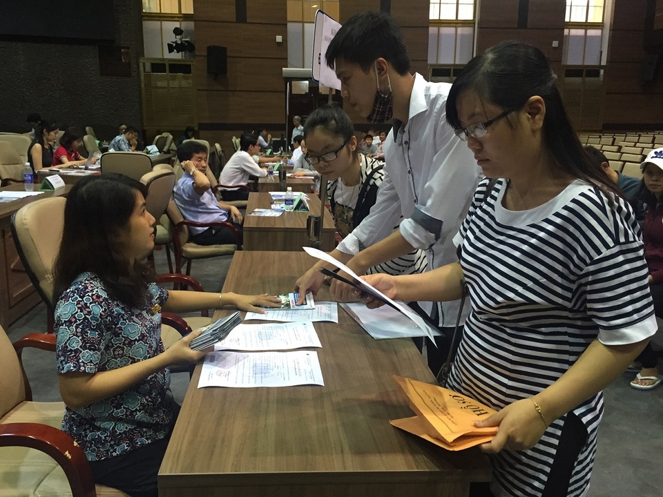 Phương án tuyển sinh của trường ĐH Tài chính Marketing, trường ĐH Giao thông vận tải TPHCM 2017 - 1 Thí sinh đăng ký xét tuyển đại học trong năm 2016