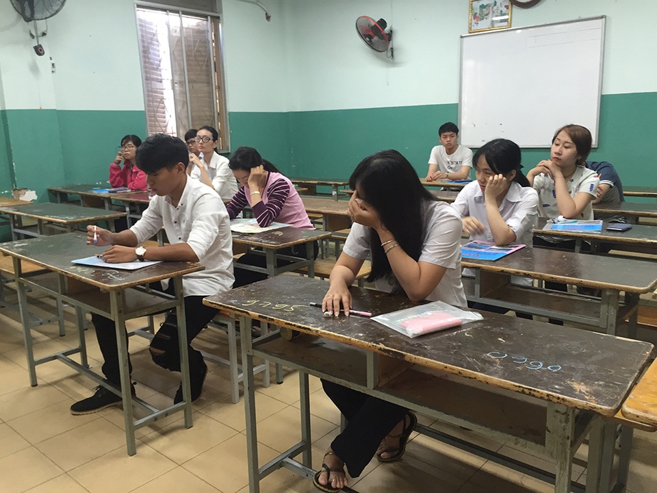 
Số lượng thí sinh thi tổ hợp Khoa học xã hội ít nhất trong các buổi thi. (Ảnh: Lê Phương)
