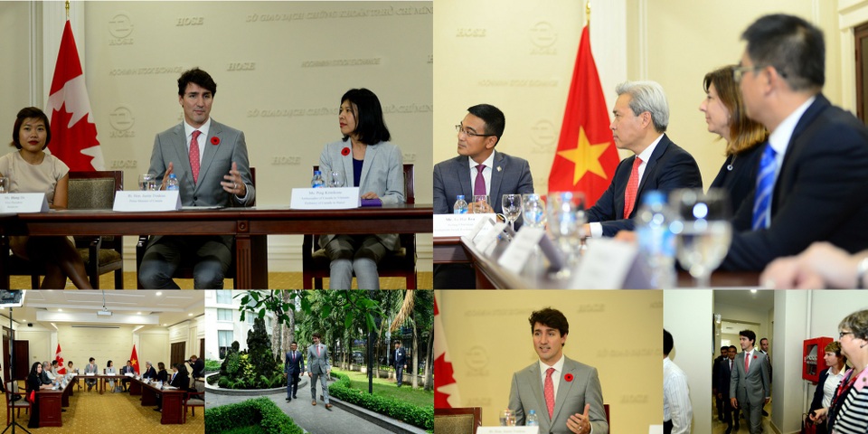 Gần 20 giờ của Thủ tướng Canada tại TPHCM - 3
Thủ tướng Justin Trudeau có cuộc hội đàm với lãnh đạo Bộ, các sở ban ngành TPHCM.