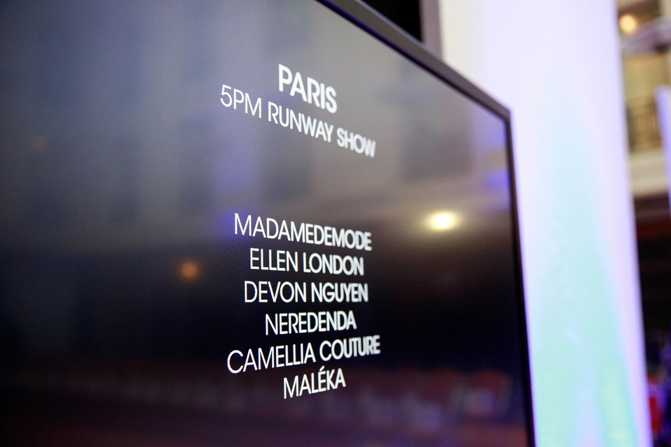 Túi mây cùng nhà thiết kế Việt lên sàn diễn Tuần lễ thời trang Paris - 1 Tên của NTK Devon Nguyen xuất hiện cùng các nhà thiết kế thế giới.