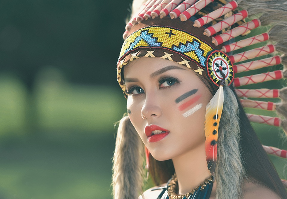 Nữ sinh Hà thành gợi cảm trong tạo hình thổ dân - 13 Nữ sinh Hà thành gợi cảm trong tạo hình thổ dân - 13