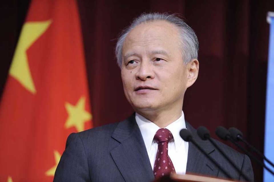 Trung Quốc từ chối ngừng xuất khẩu dầu thô cho Triều Tiên - 1 Đại sứ Trung Quốc tại Mỹ Thôi Thiên Khải (Ảnh: Mole)
